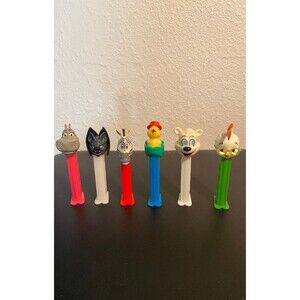 Pez Dispensers Lot of 6 Disney Chicken Little,1998 ICEE Polar Bear,Gloria